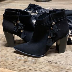 Nubuck leather black boots(6)